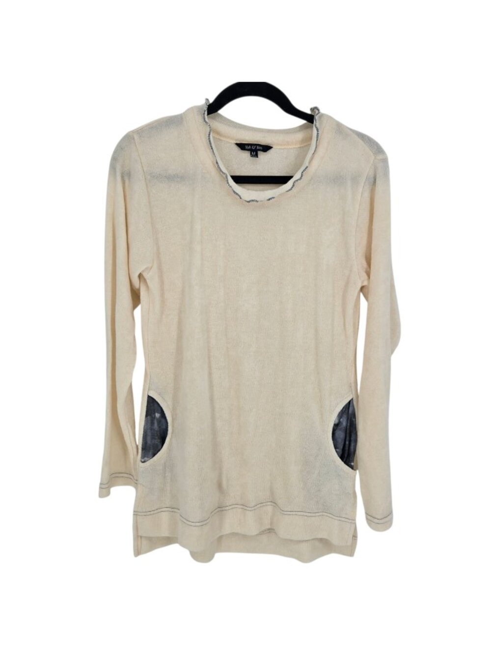 Yak and yeti womens medium lounge wear boho lagan look tunic sweater pockets